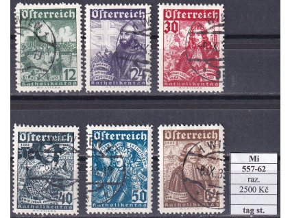 Rakousko Mi 557-62 denní razítka