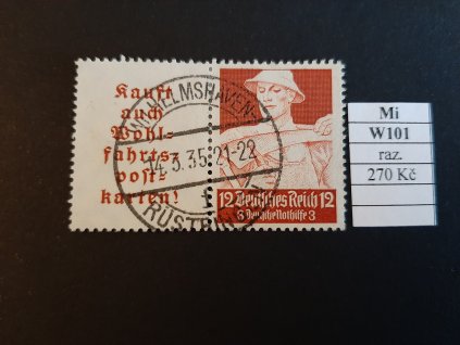 Deutsches Reich Mi W 101 razítkované