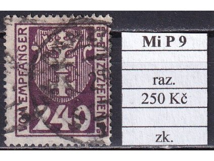 Danzig Mi P 9 razítkované zkoušené