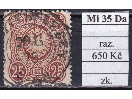 Deutsches Reich Mi 35 Da razítkované zkoušené