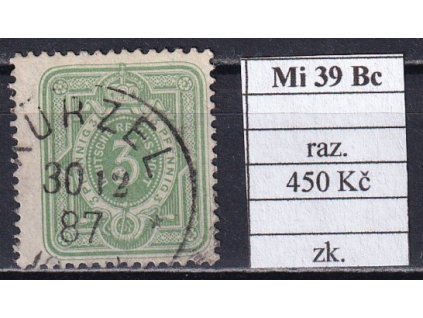 Deutsches Reich Mi 39 Bc razítkované zkoušené