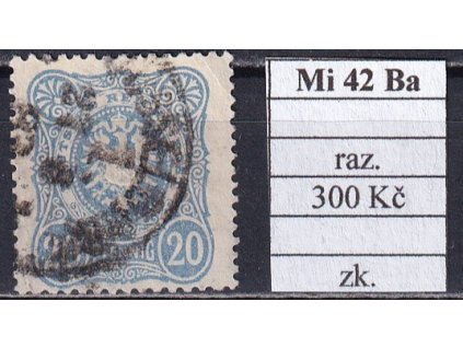 Deutsches Reich Mi 42 Ba razítkované zkoušené