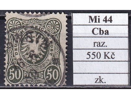 Deutsches Reich Mi 44 Cba razítkované zkoušené