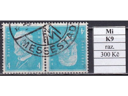 Deutsches Reich Mi K 9 razítkované