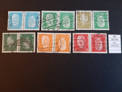 Deutsches Reich Mi K 9-14 razítkované