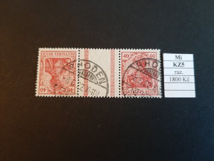 Deutsches Reich Mi K Z5 razítkované