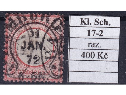 Hufeisenstempel 17-2 kl. Schild razítkované