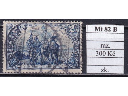 Deutsches Reich Mi 82 B razítkované zkoušené