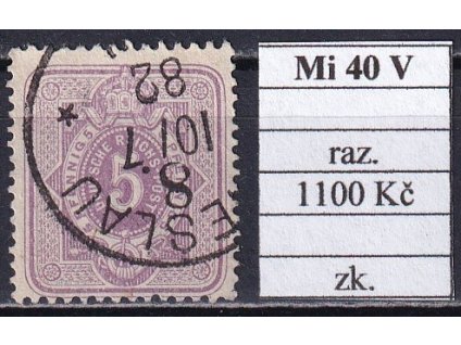 Deutsches Reich Mi 40 V razítkované zkoušené