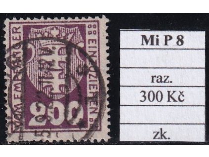 Danzig Mi P 8 razítkované zkoušené