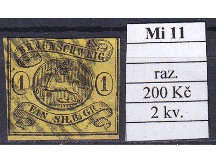 Braunschweig Mi 11 razítkované 2 kvalita