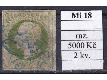 Hannover Mi 18 razítkované 2 kvalita