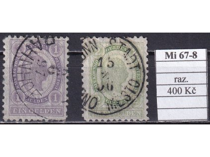 Rakousko Mi 67-8 razítkované