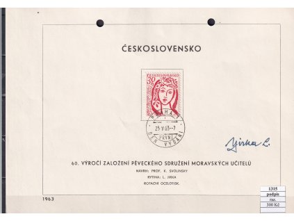 ČSR II 1315 razítkované podpis