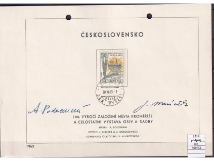 ČSR II 1318 razítkované podpisy