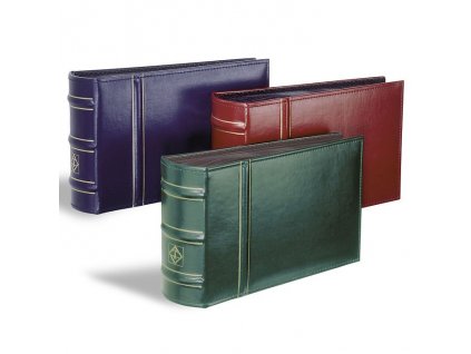 Album na FDC zn. Leuchtturm dlouhé, max. 100 FDC, modrý