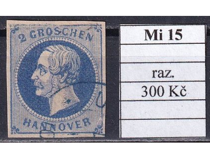 Hannover Mi 15 razítkované