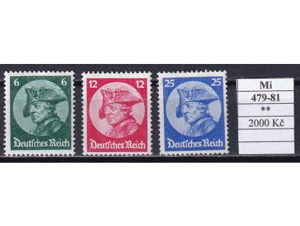 Deutsches Reich Mi 479-81 svěží