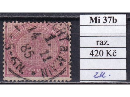 Deutsches Reich Mi 37 b razítkované zkoušené