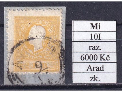 Rakousko Mi 10 I Uhorské razítko zkoušené