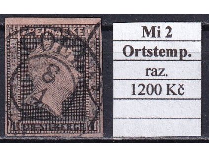 Preussen Mi 2 Ortstempel razítkované