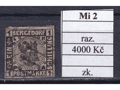 Bergedorf Mi 2 razítkované zkoušené