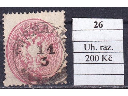 Rakousko Mi 26 Uhorské razítko