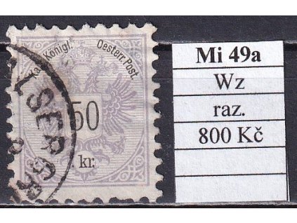 Rakousko Mi 49 a WZ razítkované