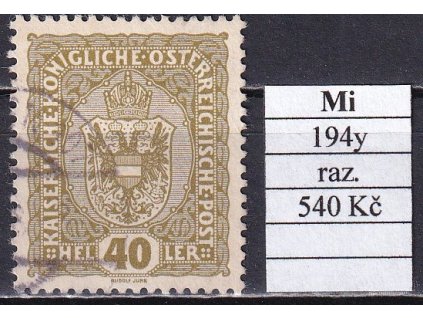 Rakousko Mi 194 y razítkované