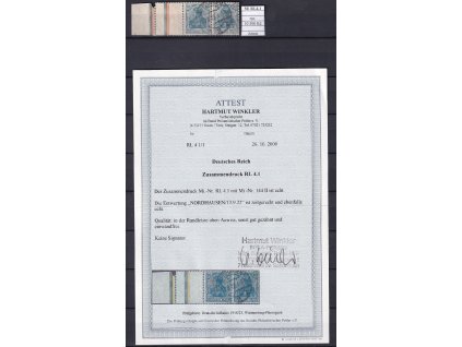 Deutsches Reich Mi RL 4.1 razítkované Attest