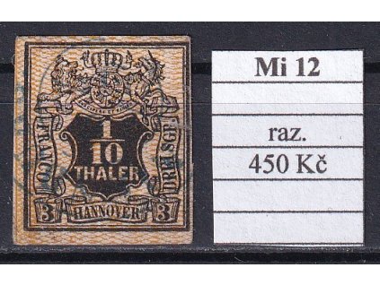 Hannover Mi 12 razítkované