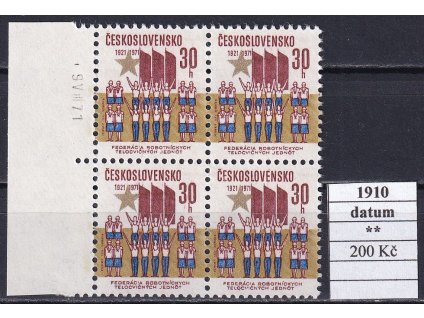 ČSR II 1910 datum svěží