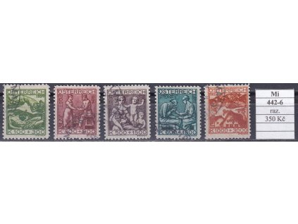 Rakousko Mi 442-6 razítkované