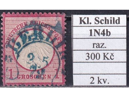 Hufeisenstempel 1N4b Kl. Schild razítkované 2. kvalita