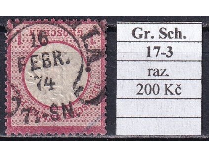 Hufeisenstempel 17-3 Gr. Schild razítkované