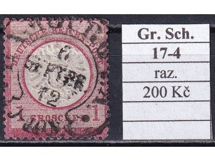 Hufeisenstempel 17-4 Gr. Schild razítkované
