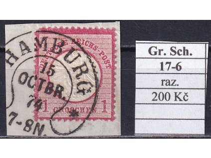 Hufeisenstempel 17-6 Gr. Schild razítkované