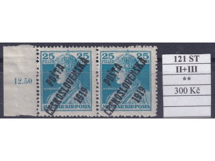 ČSR I 121 ST II+III svěží