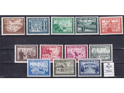 Deutsches Reich Mi 702-13 svěží