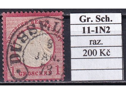 Hufeisenstempel 11-1N2 Gr. Schild razítkované