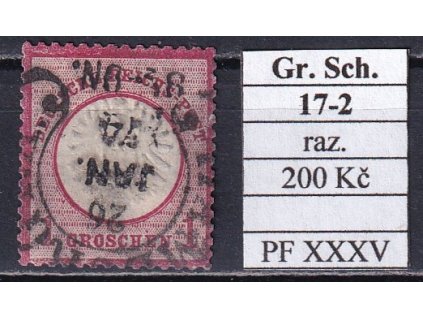 Hufeisenstempel 17-2 Gr. Schild razítkované
