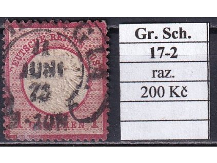 Hufeisenstempel 17-2 Gr. Schild razítkované