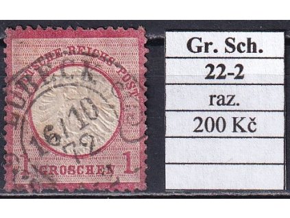 Hufeisenstempel 22-2 Gr. Schild razítkované