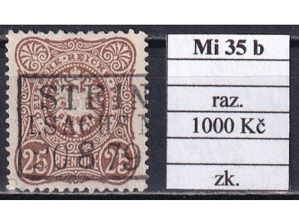 Deutsches Reich Mi 35 b razítkované zkoušené