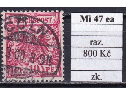 Deutsches Reich Mi 47 ea razítkované zkoušené
