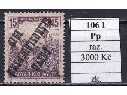ČSR I 106 I Pp razítkované zkoušené