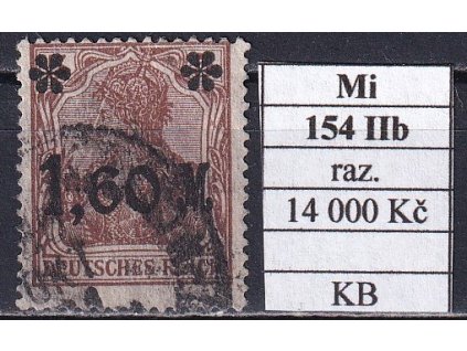 Deutsches Reich Mi 154 IIb razítkované KB
