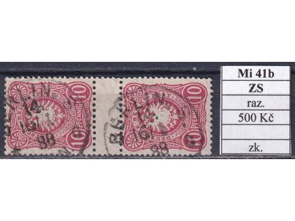 Deutsches Reich Mi 41b ZS razítkované zkoušené