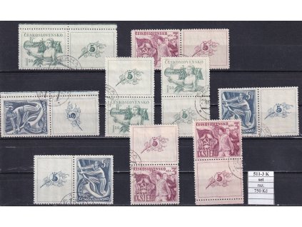 ČSR II  511-3 K set razítkované