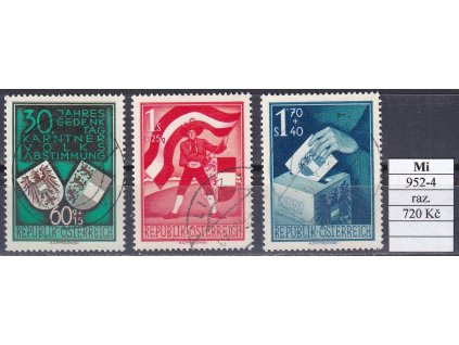 Rakousko Mi 952-4 razítkované